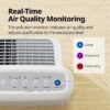Air Purifiers for Home Up to 1,748ft2, True HEPA Filter for Smoke, Allergies, Pet Dander, Odor, Air Quality Monitor, Auto&Eco Mode, Timer, Filter Indicator, 3yr Warranty, 200M, Black