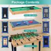 12-in-1 Game Table – 48′′ Combo Game Table, Ping Pong Table, Foosball Table, Air Hockey Table, Pool Table – Sports Arcade Games with Accessories – Ideal for Game Rooms and Family Game Nights!