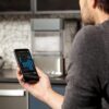 Countertop Nugget Ice Maker | Ice Machine with WiFi Connectivity | Smart Home Kitchen Essentials | Black Stainless