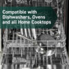 HexClad Hybrid Nonstick 6-Piece Pot Set, Dishwasher Safe