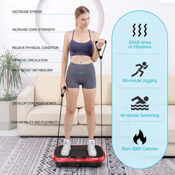 b4445bf098e64b00841e3c3dad3cf78d Vibration Plate Fitness Platform Exercise Machine Vibrating Lymphatic Drainage Shaking Full Body Shaker Workout Vibrate Stand Shake Board Sport Gym for Weight Loss Fat Burner for Women Men