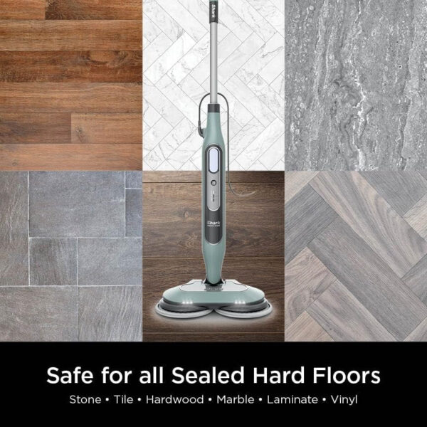 Steam Pickup 3-in-1 Steam Mop Picks Up Debris, Deep Scrubs, & Steam Sanitizes – All At Once, Lightweight Steam Cleaner for Home with Sealed Hard Floors like Hardwood, Tile & Laminate, SD201