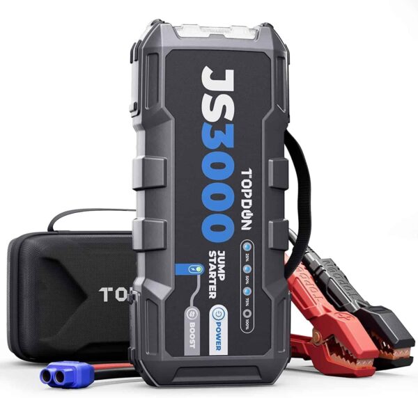 b4774d41eea14d519bc3ed3cb2178c21 Car Battery Jump Starter TOPDON JS3000 12V 3000A Battery Booster for Up to 9L Gas/ 7L Diesel Engines