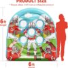 6Ft Football Target Toss Game – Inflatable Football Throwing Target Toy for Kids – Carnival Party Games