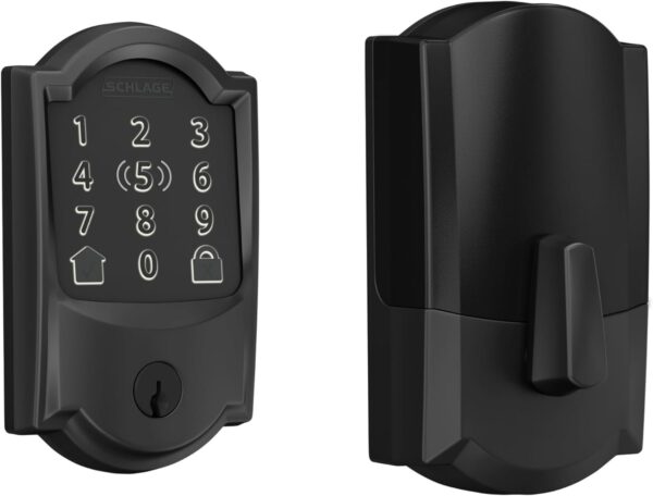 b4aa6c954e004b8996552e24791811d8 Encode Plus Smart Wi-Fi Lock for Front Door, Keyless Entry Deadbolt, Unlock with Apple Watch, Built-in WiFi and App Control, Easy Install, Alexa & Apple HomeKit Compatible, Matte Black