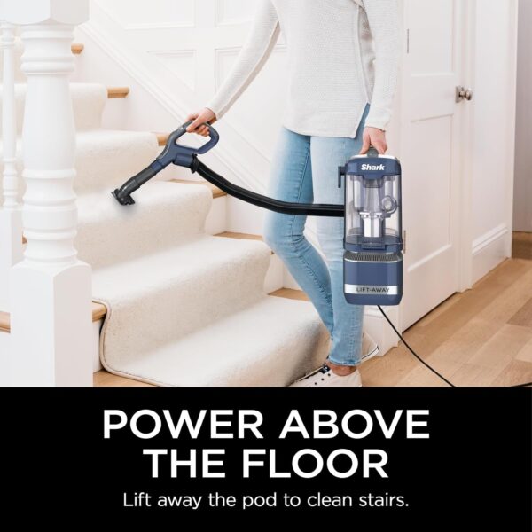 Rotator Pet Pro Lift-Away ADV Upright Vacuum with HEPA Filter, DuoClean PowerFins HairPro and Odor Neutralizer Technology, Pet Hair Pickup, For Carpets & Hardfloors, Dark Grey, LA555
