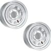 2-Pack eCustomrim Trailer Rims Wheels 15 in. 15X6 6 Lug Galvanized Spoke