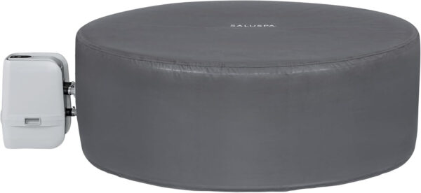 Bestway SaluSpa Miami EnergySense AirJet Inflatable Hot Tub Spa (71′′ x 26′′) | Portable Hot Tub with 2 Covers (1 Energy-Efficient Thermal Cover and 1 Standard Cover) | Fits Up to 2-4 Persons | Black