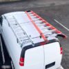 Vantech GFY Heavy Duty 3 Bar Ladder Roof Rack Fits: Chevy Express All Year Trims (Black)