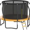 JUMPZYLLA Trampoline 8FT 10FT 12FT 14FT 15FT 16FT Trampoline with Enclosure – Recreational Trampolines with Ladder and AntiRust Coating, ASTM Approval Outdoor Trampoline for Kids