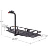 Apex BCCB-1169-2 2-Bike Steel Basket Cargo Carrier with Rack