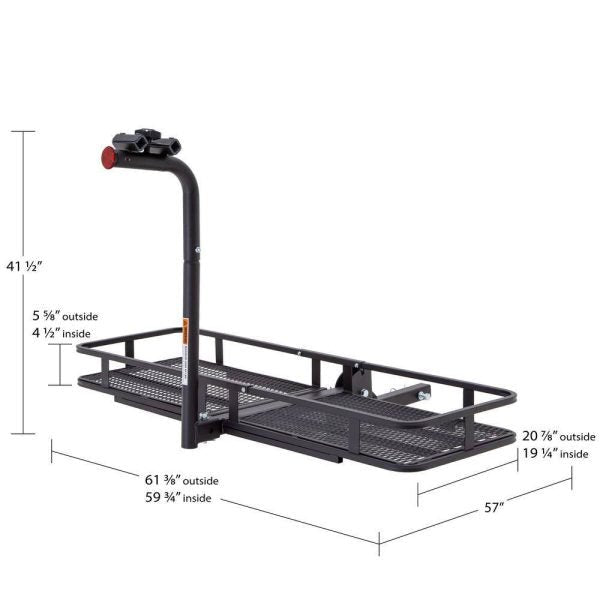 b693e59c058a4711b3ebd50e861aaedd Apex BCCB-1169-2 2-Bike Steel Basket Cargo Carrier with Rack