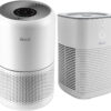 Air Purifier for Home Allergies Pets Hair in Bedroom & Standing Fan for Bedroom, 82ft CirculAir 120° Oscillating Fan