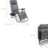 set of 2 adjustable steel mesh zero gravity lounge chair recliners w pillows and cup holder trays