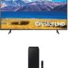 SAMSUNG 55-inch Class Curved UHD TU-8300 Series – 4K UHD HDR Smart TV With Alexa Built-in (UN55TU8300FXZA, 2020 Model) + SAMSUNG HW-Q60B 3.1 ch Soundbar w/Dolby Audio/DTX Virtual:X, 2022