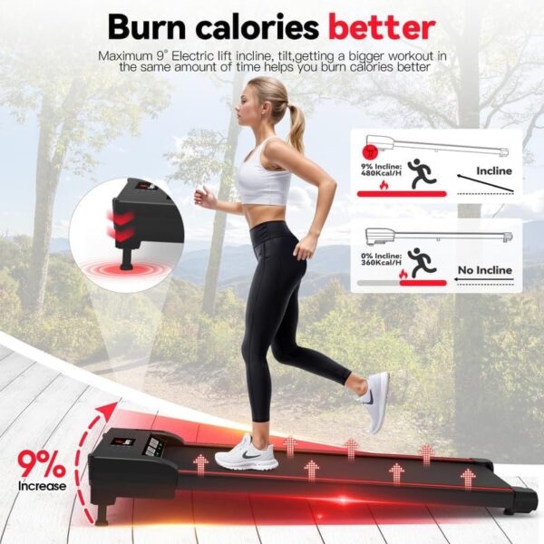 b721dadaf8254e32919e7ba2a390b7f9 Walking Vibration Pad with APP, 3 in 1 Under Desk Treadmill, 2.5HP Low Noise Walking Treadmill Pad with Remote Control,Portable Treadmills for Home Office