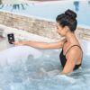 Bestway SaluSpa Miami EnergySense AirJet Inflatable Hot Tub Spa (71′′ x 26′′) | Portable Hot Tub with 2 Covers (1 Energy-Efficient Thermal Cover and 1 Standard Cover) | Fits Up to 2-4 Persons | Black