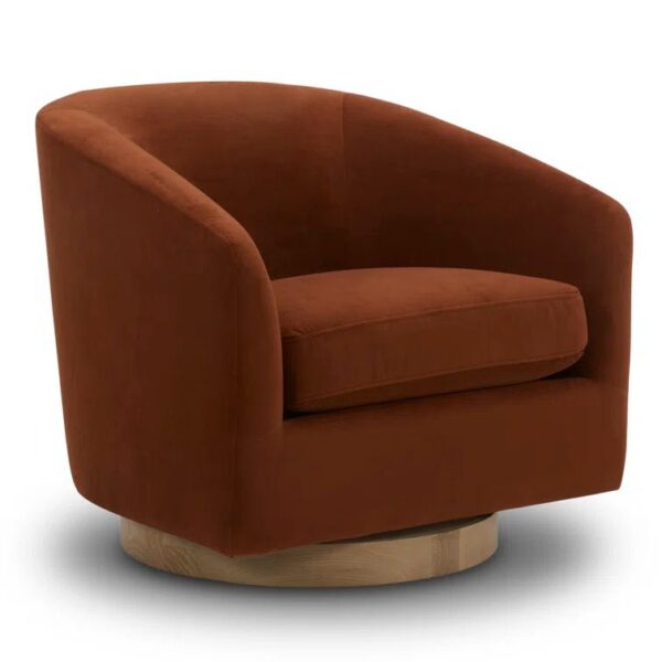 b75659d2798747debf05b83d8c245afd Upholstered Swivel Barrel Chair