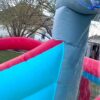 Inflatable Water Slides for Kids 8-in-1 Bounce House Water Park with 450W Blower Climbing Wall, Splash Pool, 2 Water Cannons, Basketball Hoop, Water Slide, Crocodile Sprinkler for Gift Backyard Party
