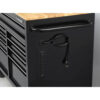 46 in. W x 24.5 in. D 9-Drawer Gloss Black Deep Tool Chest Mobile Workbench with Hardwood Top and Power Station