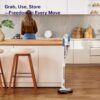 Cordless Vacuum Cleaner, Stick Vac with Tangle-Resistant Design, Up to 50 Minutes, Powerful Suction, Rechargeable, Lightweight, and Versatile for Carpet, Hard Floor, Pet Hair, LVAC-200