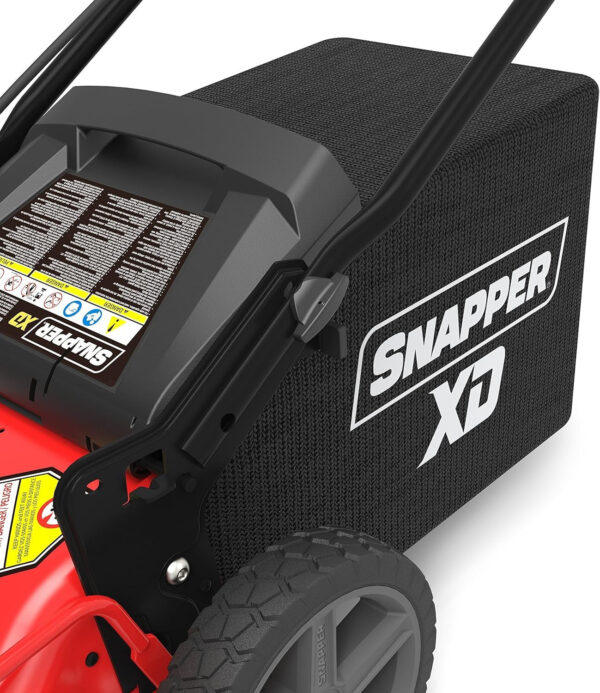 82V MAX 21′′ Electric Cordless Lawn Mower, Steel Deck, 3-in-1 Design, Red/Black