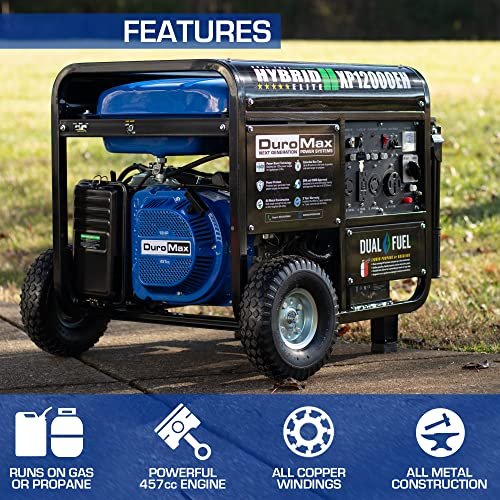 b7f44610ee824b13ba74d5bf0324d5a1 XP12000EH Dual Fuel Generator – 12,000W Gas/Propane, 457cc 4-Stroke Engine, EPA/CARB Compliant