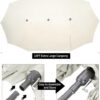 15ft Patio Umbrella with Solar Lights, Large Double Umbrella Outdoor, Rectangle 180”x106” Umbrellas with 156 PCS LED Lights and Crank Handle for Backyard Deck Pool Shade in Black(1.9′′ Pole)