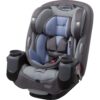 Grow and Go All-in-One Slim Convertible Car Seat, Rear Facing, 5-40 lbs, Forward Facing (30–65 lbs), High Back Booster Seat 40-100 pounds, Aqua Pop