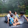 JUMPZYLLA Trampoline 8FT 10FT 12FT 14FT 15FT 16FT Trampoline with Enclosure – Recreational Trampolines with Ladder and AntiRust Coating, ASTM Approval Outdoor Trampoline for Kids