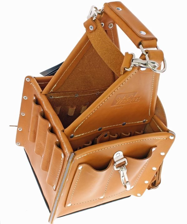IDEAL Tan Leather 10.75-in Electrician s Tote