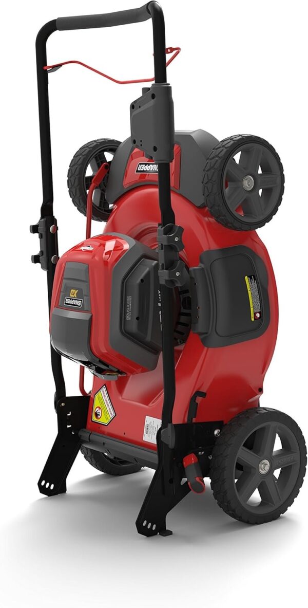 82V MAX 21′′ Electric Cordless Lawn Mower, Steel Deck, 3-in-1 Design, Red/Black