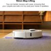 Qrevo Pro Robot Vacuum and Mop with FlexiArm Design Edge Mopping, Dynamic Hot Water Mop Washing and Auto Mop Drying, Intelligent Dirt Detection, 7,000 Pa Suction, Ideal for Carpets