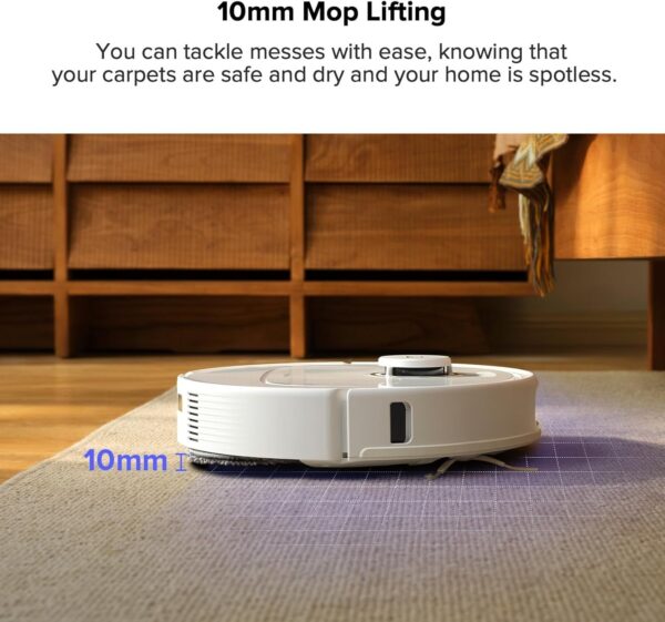 b9f70902c5ec493da5e78c70fc6d2ff6 Qrevo Pro Robot Vacuum and Mop with FlexiArm Design Edge Mopping, Dynamic Hot Water Mop Washing and Auto Mop Drying, Intelligent Dirt Detection, 7,000 Pa Suction, Ideal for Carpets