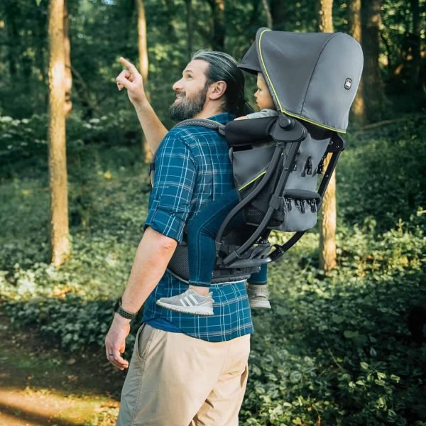 Chicco SmartSupport Aluminum Frame Backpack Carrier, Lightweight Baby Backpack Carrier | Solar/Grey New Model