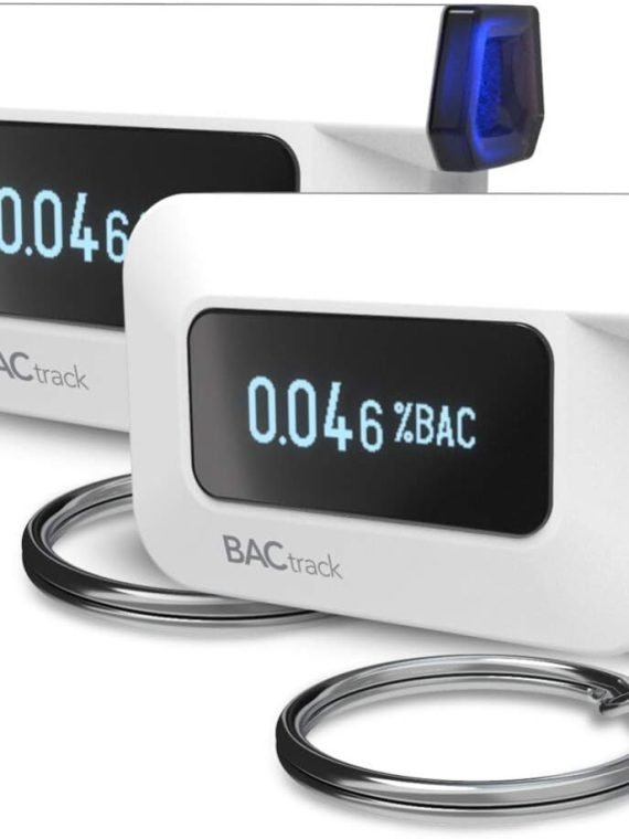 C6 Keychain Breathalyzer 2-Pack – Professional Accuracy, Smartphone Connectivity, Apple & Android Compatible