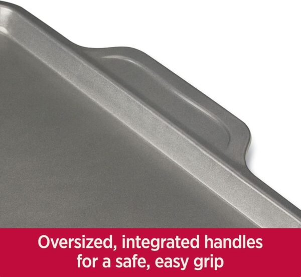 bb1149bff0b64243ab3c45bc2253ff15 All-Clad Pro-Release Nonstick Bakeware Set 10 Piece Oven Safe 450F Half Sheet, Cookie Sheet, Muffin Pan, Cooling & Baking Rack, Round Cake Pan, Loaf Pan, Baking Pan Grey