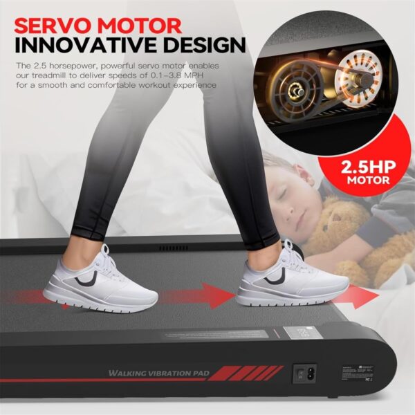 bb1cae67f3a2499a87f4a3e5d22ab722 Walking Vibration Pad with APP, 3 in 1 Under Desk Treadmill, 2.5HP Low Noise Walking Treadmill Pad with Remote Control,Portable Treadmills for Home Office