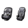 Grow and Go All-in-One Slim Convertible Car Seat, Rear Facing, 5-40 lbs, Forward Facing (30–65 lbs), High Back Booster Seat 40-100 pounds, Aqua Pop