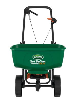 Turf Builder EdgeGuard DLX Broadcast Spreader 15,000 sq. ft.