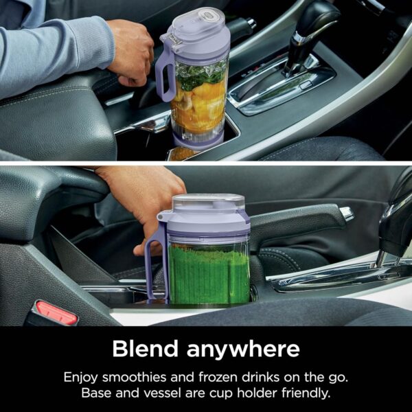 Ninja Blast Max, Portable Blender + Twist & Go, Personal Blender, Ninja Blender, Smoothie, Blend, Ice Crush, 3 Programs, Cordless, 22oz removable Vessel, Dishwasher Safe, Leakproof, Sea Glass, BC251MT