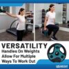 US Weight Barbell Weight Set for Home Gym with 55” padded Bar – Adjustable Weights for Exercise, Lifting, and to Build Muscle