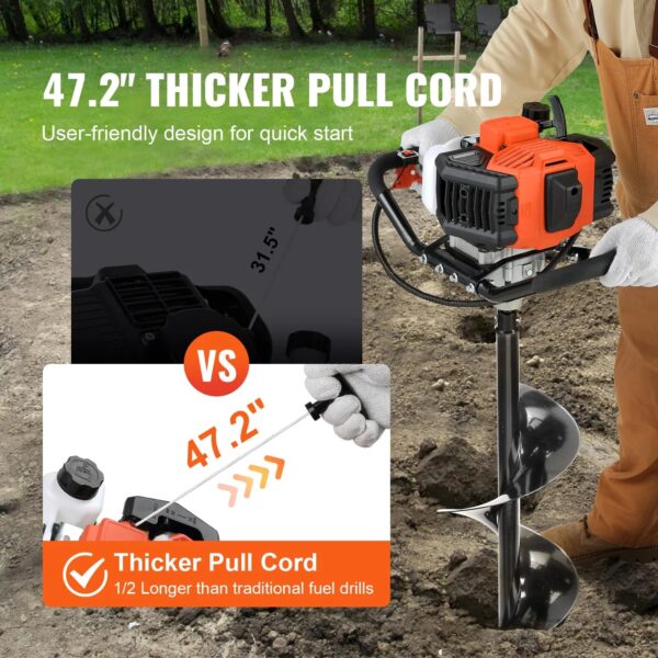 bc3161001c4f4db5ad3026f827617b08 VEVOR 52cc 1450W Auger Post Hole Digger