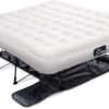 Ivation EZ-Bed (King) Air Mattress with Frame & Rolling Case, Self Inflatable, Blow Up Bed Auto Shut-Off, Comfortable Surface AirBed, Best for Guest, Travel, Vacation, Camping