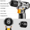 DEKOPRO Tool Set:Tool Kit with 8V Cordless Drill,Tool Box with Drill,Hand Drill Set for Men & Women,Home Tool Kits for House Repair,Handyman,DIY 126 Piece