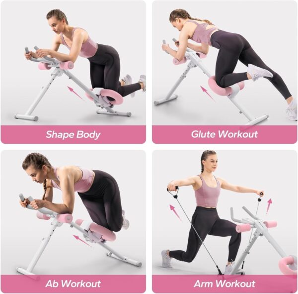 bd3f0da50a394e63bdd0bf1885aab9db Ab Workout Equipment, Adjustable Ab Trainer Machine for Abs Workout at Home Gym, Foldable, Knee Protection, Abdominal Trainer for Stomach Workout