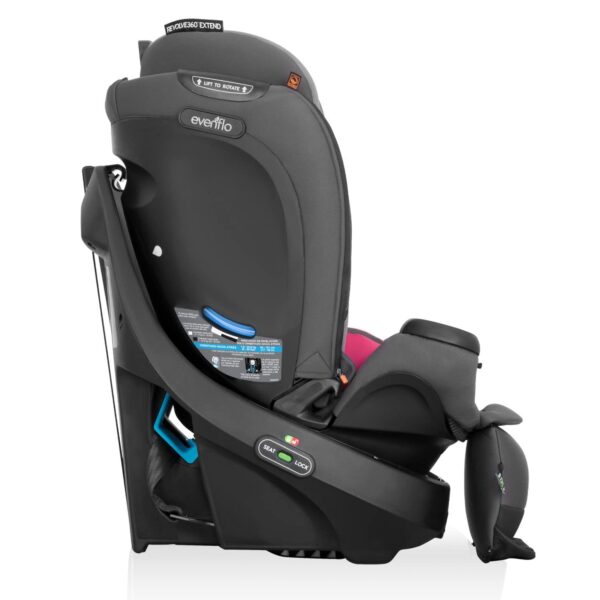 Revolve360 Extend Convertible Car Seat with 360 Degree Rotation, Extended Rear-Facing, Forward-Facing, Booster Mode, and Secure Latch Install, Revere Gray