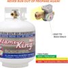 Pound Steel Propane Tank Cylinder with OPD Valve and Built-in Gauge, 20 lb Vertical-Flame King