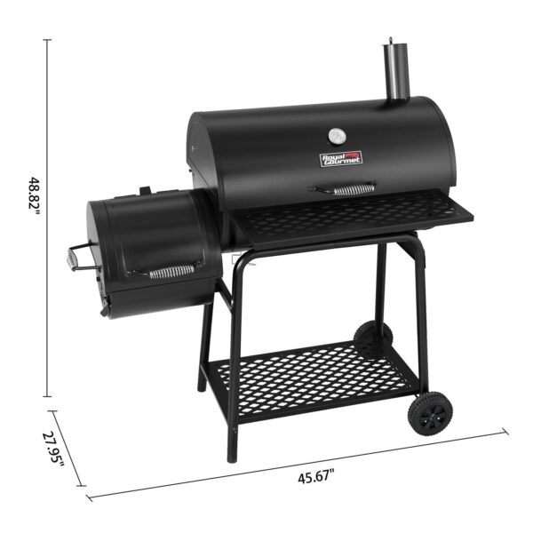 be642c17b66f46ceaca5bf38af4257f4 CC1830FG, Charcoal Grill with Offset Smoker with High Heat-Resistant BBQ Gloves