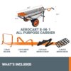 Worx WG050 8-in-1 Aerocart Garden Cart/Wheelbarrow Heavy Duty/Dolly
